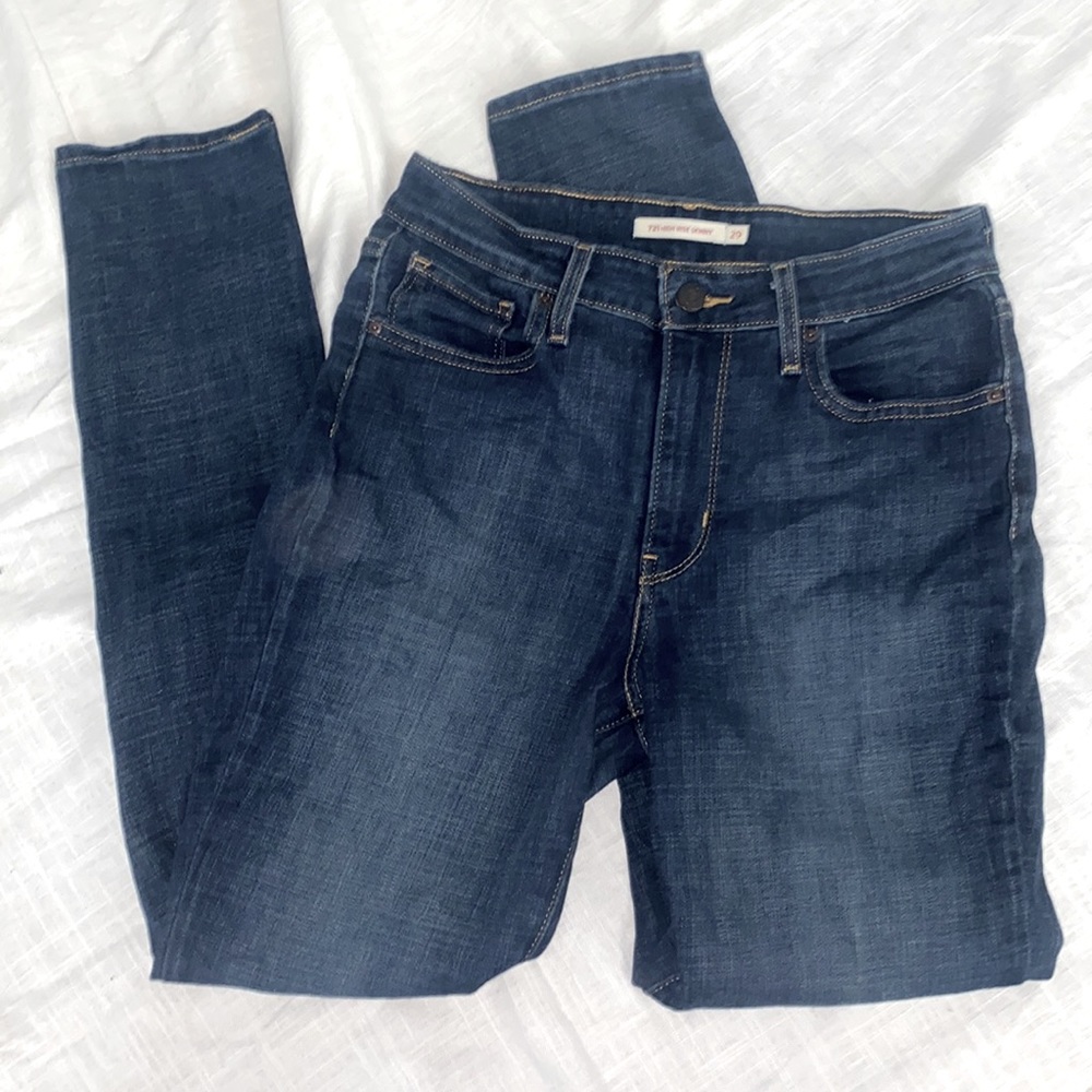 Levi 721 High Rise Skinny Jeans